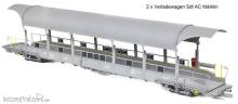 Exact-Train EX26004 - 2-er AC Verladewagenset 4 BLS Autoverladezug 1 Talbot (2x Verladewagen Sdt) (exklusiv für KML und Niederlande)