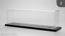 Train Safe FDL-I-099 - Funktionsdisplay LED Spur I 99 cm Lang, inkl. 3 Paar Rollenböcken, Füllstücken, Beleuchtung, Lichthaube
