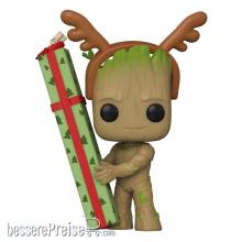Funko FK64332 - Guardians of the Galaxy Holiday Special POP! Heroes Vinyl Figur Groot 9 cm