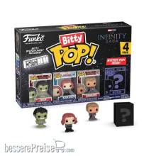 Funko FK71504 - Marvel Bitty POP! Vinyl Figuren 4er-Pack Hulk 2,5 cm