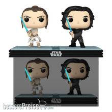 Star Wars POP! Movie Moments Vinyl Wackelkopf Figuren Doppelpack Kylo & Rey 9 cm