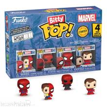 Funko FK85704 - Spider-Man Bitty POP! Vinyl Figuren 4er-Pack Series 4 2 cm