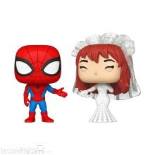 Funko FK90297 - Marvel POP! Vinyl Figuren 2er-Pack Superhero Couples- SM & MJ 9 cm