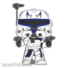 Funko FKSTPP0091 - Star Wars Clone Wars Loungefly POP! Pin Ansteck-Pin Captain Rex (Glow-in-the-Dark) 10 cm
