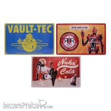 FaNaTtik FNTK-B-FLT57 - Fallout Blechschilder 3er Set Brands