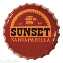FaNaTtik FNTK-B-FLT84 - Fallout Blechschild Sunset Sarsaparilla Bottle Cap