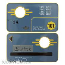 FaNaTtik FNTK-B-FLT90 - Fallout 3 Replik Vault 101 Security Keycard Limited Edition