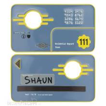 FaNaTtik FNTK-B-FLT91 - Fallout Replik Security Keycard Vault 111 Limited Edition 11 cm