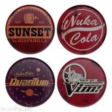 FaNaTtik FNTK-B-FLT96 - Fallout Untersetzer 4er-Pack Metal Drinks