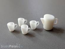 Heyn G91-001D - 4 große Tassen und Große Kaffeekanne 1:22,5