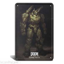 DEVplus GE1161516 - Doom The Dark Ages Metallschild Atlan 20 x 30 cm