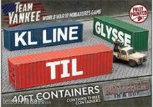 Gale Force Nine Modelling GFNBB251 - Modern: 40ft Shipping Containers (x3)