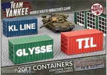 Gale Force Nine Modelling GFNBB252 - Modern: 20ft Shipping Containers (x3)