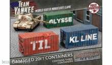 Gale Force Nine Modelling GFNBB254 - Modern: 20ft Shipping Containers - Damaged (x3)