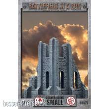 Gale Force Nine GFNBB527 - Gothic Battlefields: Small Corner Ruins (x2)Full Painted Terrain