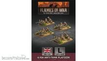 Battlefront Miniatures GFNBBX54 - 6 pdr Anti-Tank Platoon (x4 Plastic)