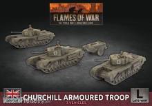 Battlefront Miniatures GFNBBX56 - Churchill Armoured Squadron (x3 Plastic)