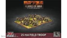 Battlefront Miniatures GFNBBX63 - 25 pdr Field Troop (x4 Plastic)