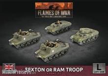 Battlefront Miniatures GFNBBX76 - Sexton or Ram Troop (4x Plastic)