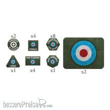 Battlefront Miniatures GFNBR905 - British LW Tokens (x20) and Objectives (x2)