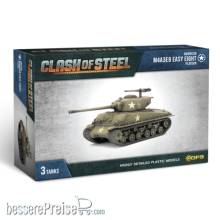 Gale Force Nine Boardgame GFNCSU04 - Clash of Steel M4A3E8 Easy Eight Tank Platoon (x3 Plastic)