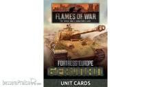 Battlefront Miniatures GFNFW261G - German Unit Cards (Late War x49 cards)