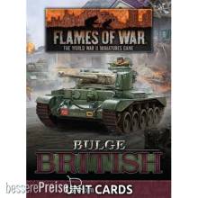 Battlefront Miniatures GFNFW272U - Bulge: British Unit Cards (66x Cards)