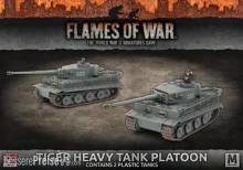 Battlefront Miniatures GFNGBX107 - Tiger Heavy Tank Platoon (Mid War x2 Tanks Plastic)