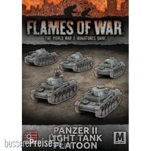 Battlefront Miniatures GFNGBX108 - Panzer II Light Tank Platoon (Mid War x5 Tanks)