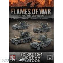 Battlefront Miniatures GFNGBX111 - Sd Kfz 10/4 Light AA Platoon (Mid War x4 Tanks)