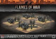 Battlefront Miniatures GFNGBX117 - 10.5cm Artillery Battery (Mid War x4 Guns Plastic)