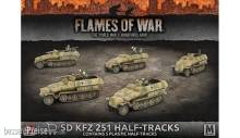 Battlefront Miniatures GFNGBX124 - SdKfz 251/C Transport (Mid War x5 Tanks Plastic)