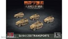 Battlefront Miniatures GFNGBX129 - Sd Kfz 250 Reconnaissance (MG and 3.7cm) Platoon (x7 Plastic)