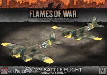 Battlefront Miniatures GFNGBX135 - HS 129 Battle Flight (Mid War x2 Aircraft)