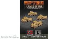 Battlefront Miniatures GFNGBX154 - Sd Kfz 231 SS Scout Troop (x4)