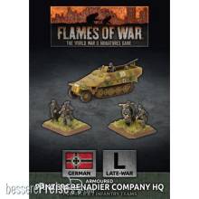 Battlefront Miniatures GFNGBX168 - Panzergrenadier Company HQ (Plastic)