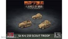 Battlefront Miniatures GFNGBX176 - Sd Kfz 250 8cm/7.5cm/2cm Scout Platoon (x3 Plastic)