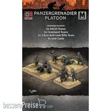 Battlefront Miniatures GFNGE757 - Panzergrenadier Platoon (Mid War x30 Figures x1 Gun Plastic)