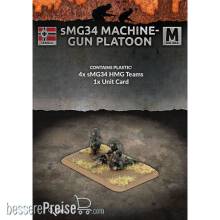 Battlefront Miniatures GFNGE759 - sMG34 Machine Gun Platoon (Mid War x4 Guns Plastic)
