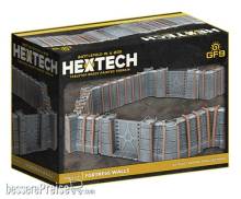 Gale Force Nine GFNHEXT30 - Trinity City Fortress Walls (x24) - Grey