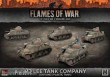 Battlefront Miniatures GFNSBX42 - M3 Lee Tank Company (Mid War x5 Tanks Plastic)