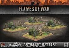 Battlefront Miniatures GFNSBX49 - 122mm Artillery Battery (Mid War x4 Guns Plastic)