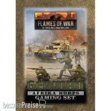 Battlefront Miniatures GFNTD051 - German Afrika Korps Tin (x20 Tokens, x2 Objectives, x16 Dice)