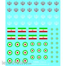 Battlefront Miniatures GFNTIR950 - WW3 Iranian Decal Set (x4)