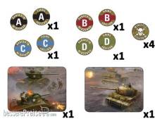 Battlefront Miniatures GFNTK103 - Late War Mission Token Set (x14)