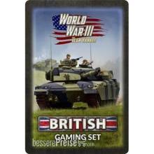 Battlefront Miniatures GFNTTK21 - WW3 British Tin (x20 Tokens, x2 Objectives, x16 Dice)