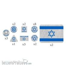 Battlefront Miniatures GFNTTK26 - WW3: Israeli Token Set (x20 Tokens, x2 Objectives)