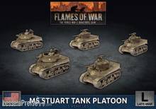 Battlefront Miniatures GFNUBX70 - M5 Stuart Light Tank Platoon (x5 Plastic)