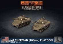 Battlefront Miniatures GFNUBX71 - M4 Sherman (105mm) Assault Gun Platoon (x2 Plastic)