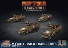 Battlefront Miniatures GFNUBX76 - M3 Halftrack Transport Platoon (x4 Plastic)